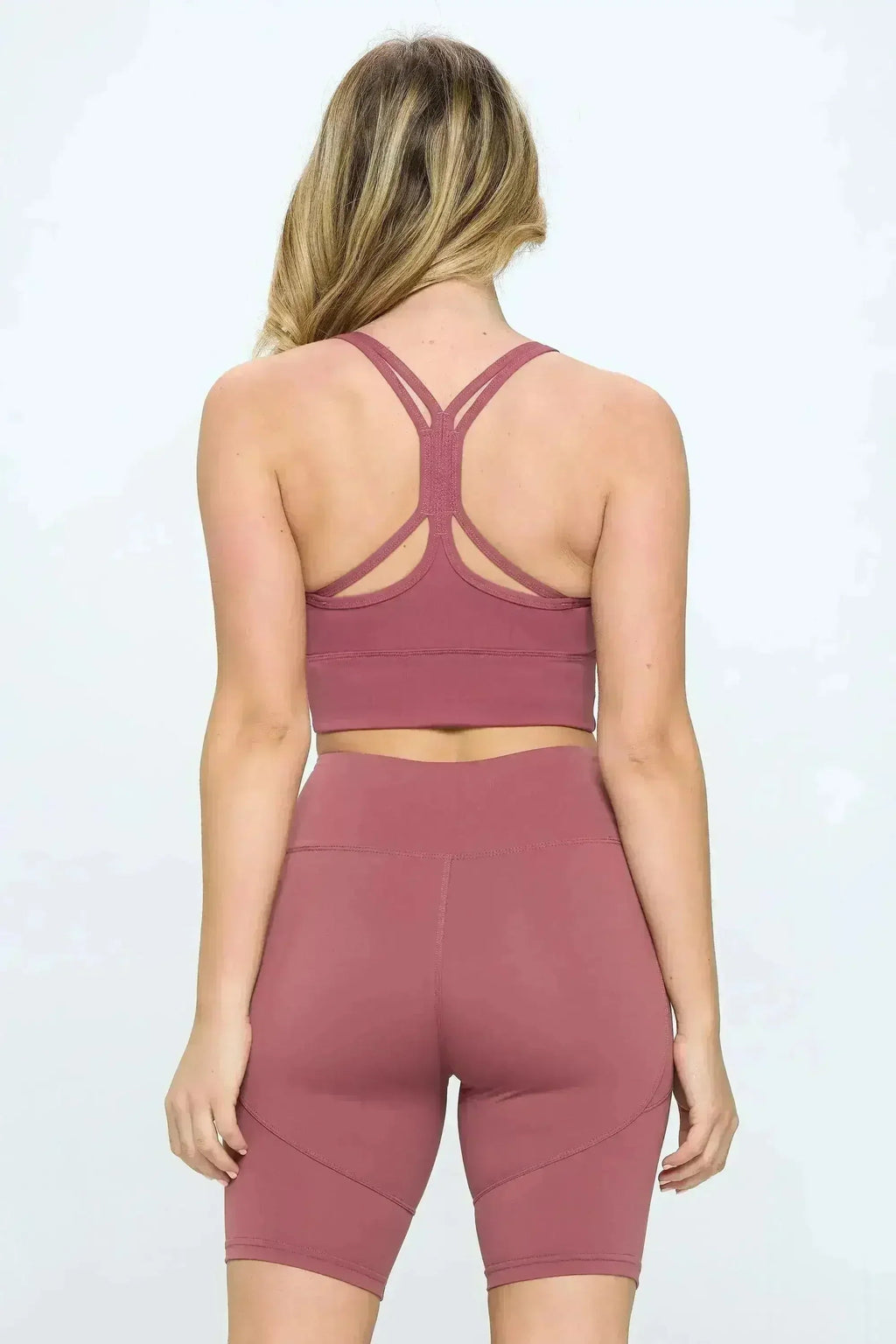Soutien-gorge de sport à dos croisé
