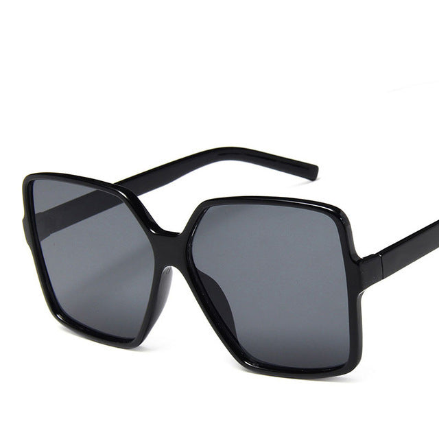 Lunettes de soleil vintage à grande monture – Protection UV400 Tendance