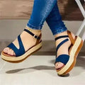 Sandales Romaines à Boucles Creuses - Chaussures Femme en PU | Femstylo