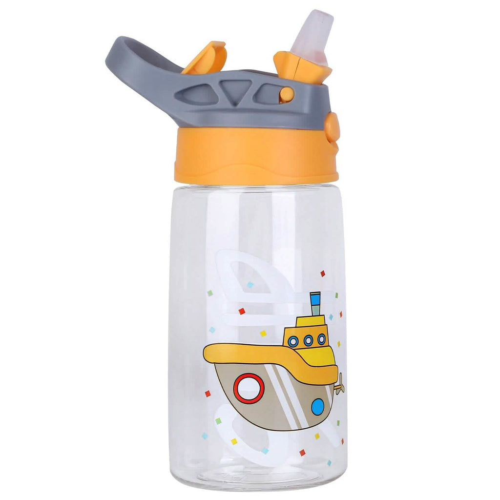 Bouteille d'eau pour enfants de 480 ml anti-fuite avec paille et bouton poussoir