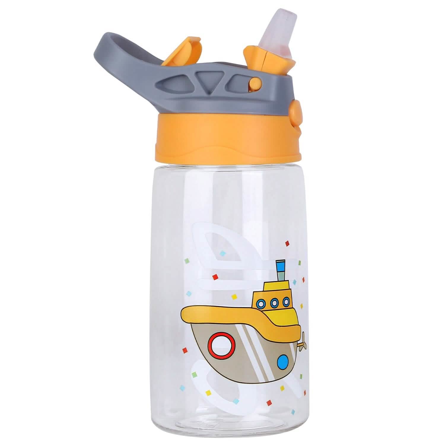 Bouteille d'eau pour enfants de 480 ml anti-fuite avec paille et bouton poussoir