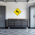 Autocollant mural de garage "Passage de cerfs"