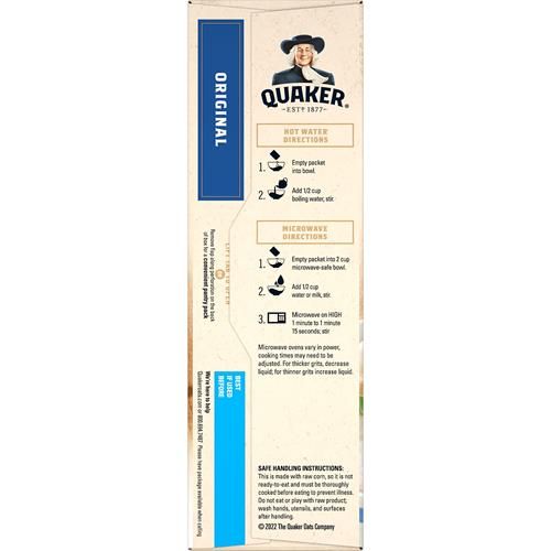 Quaker Instant Grits, Original, Sachets de 28 g (Paquet de 10)