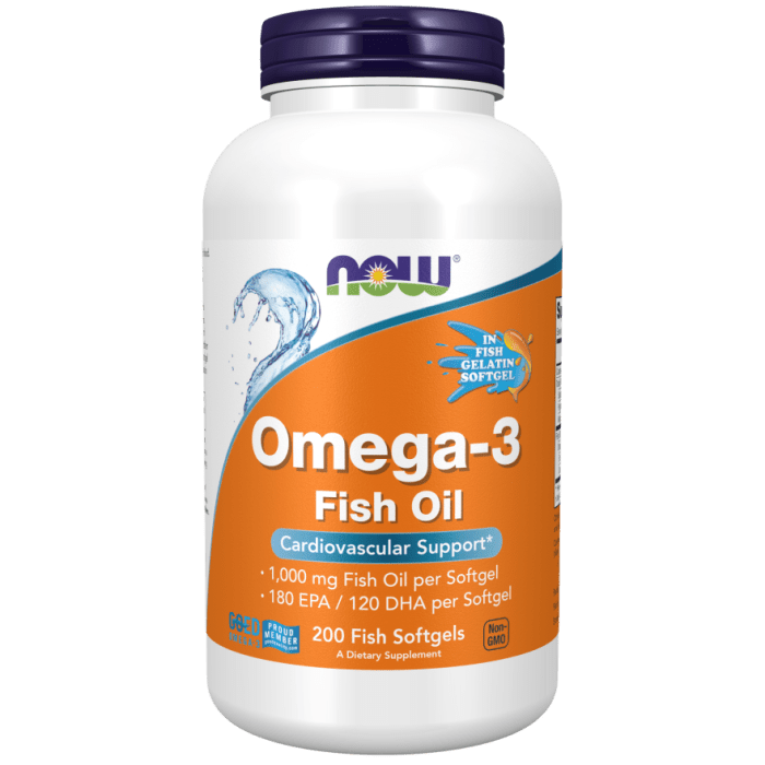 Now Foods Omega-3 distillée moléculairement, 200 gélules de poisson - 1648