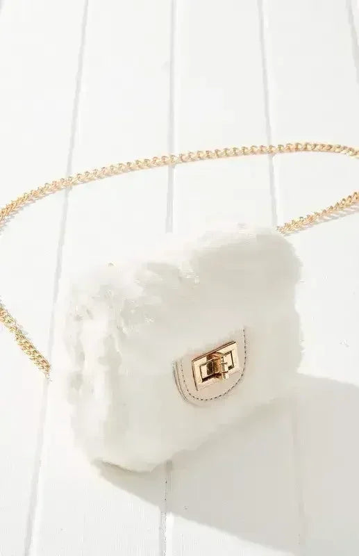 Sac Micro en Fourrure Végétalienne - Mini Sac Convertible | Femstylo