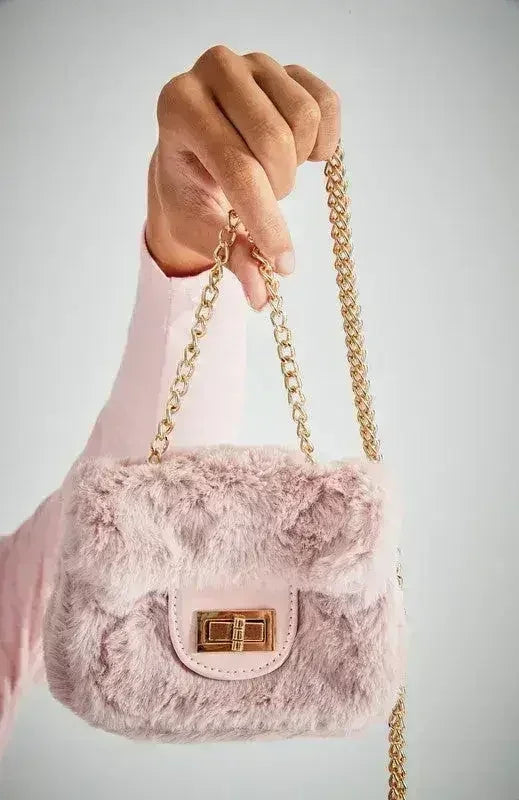 Sac Micro en Fourrure Végétalienne - Mini Sac Convertible | Femstylo