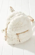 Mini sac à dos en fausse fourrure végétalienne - Sac écologique matelassé | Femstylo