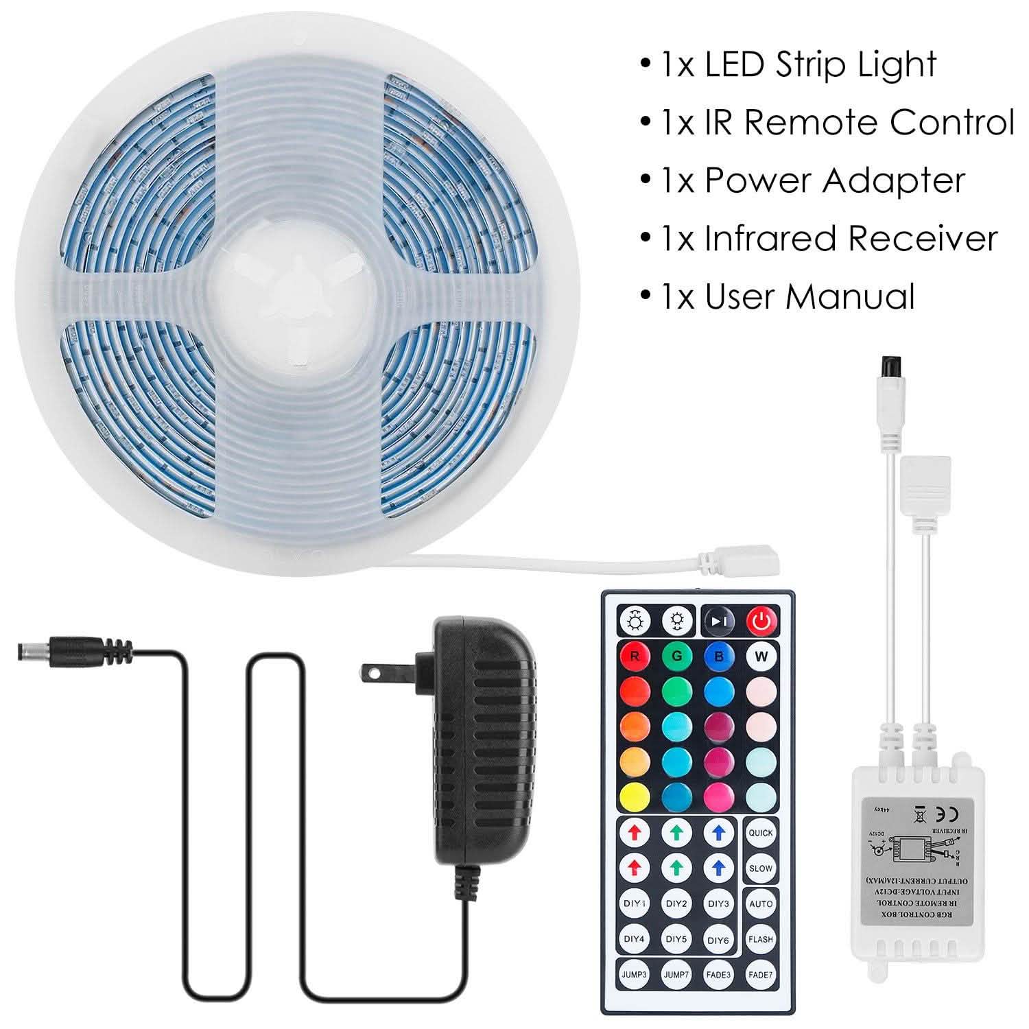 Lampe à changement de couleur RGB 150 LED de 5 mètres