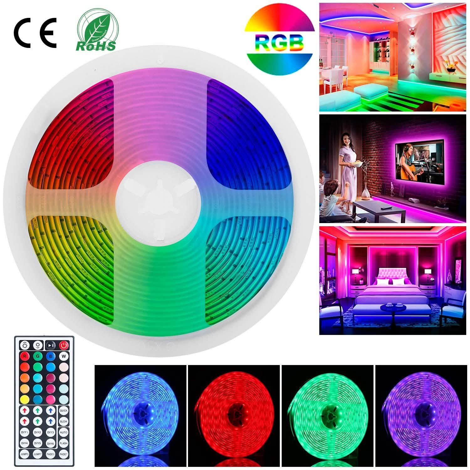 Lampe à changement de couleur RGB 150 LED de 5 mètres