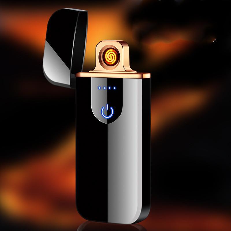 Briquet électrique moderne Briquets plasma Briquet à double arc Briquets USB Briquets sans flamme rechargeables Briquet coupe-vent Briquets électriques pour hommes Cadeaux Gadgets Accessoires