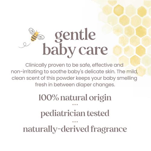 Poudre pour bébé Burts Bees, sans talc et hypoallergénique pour un confort sûr et doux, 100 % d'origine naturelle, testée par des pédiatres, 212 g