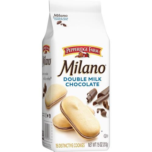 Biscuits Pepperidge Farm Milano double chocolat au lait, sac de 212 g (15 biscuits)