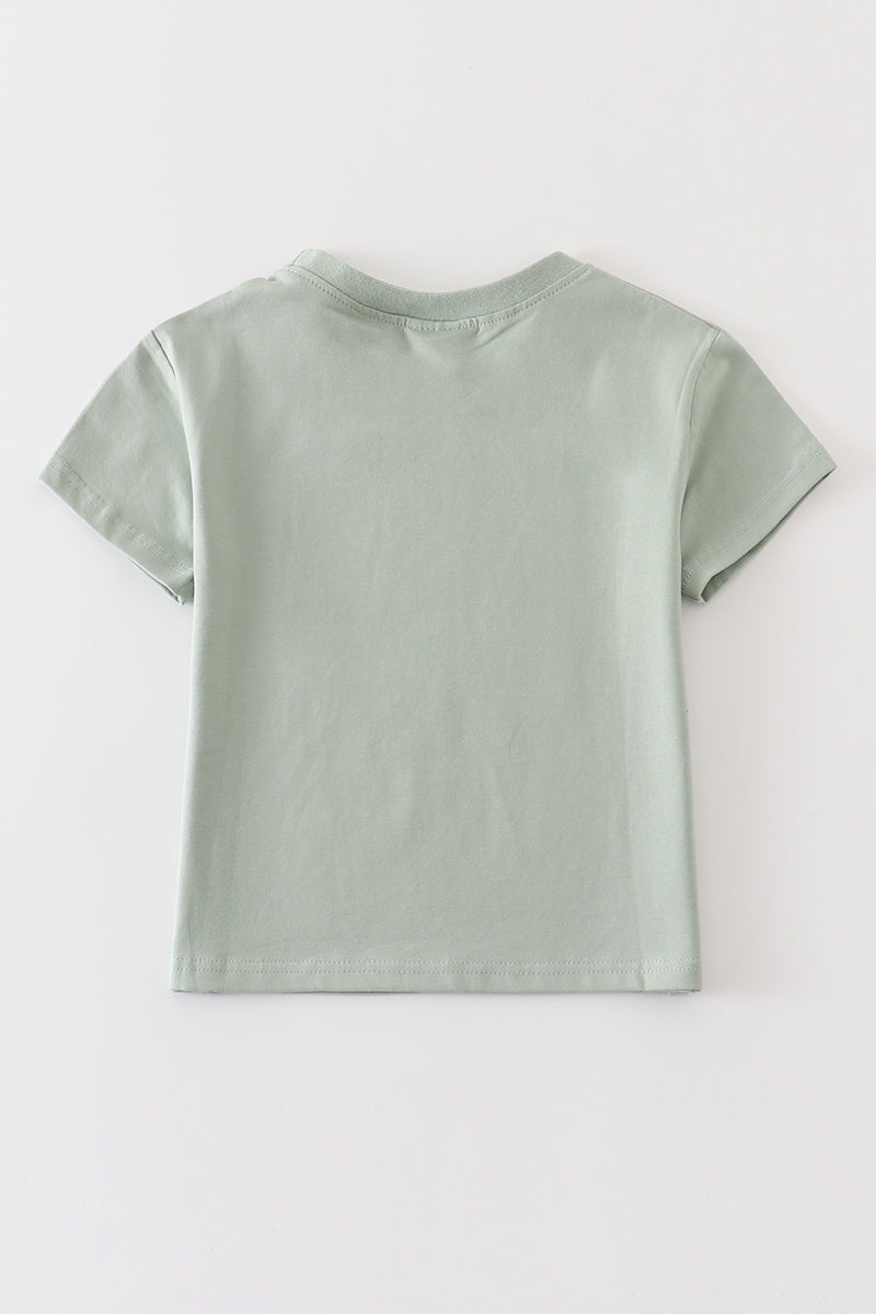 T-shirt basique vierge sauge Adulte Enfants et bébé bulle