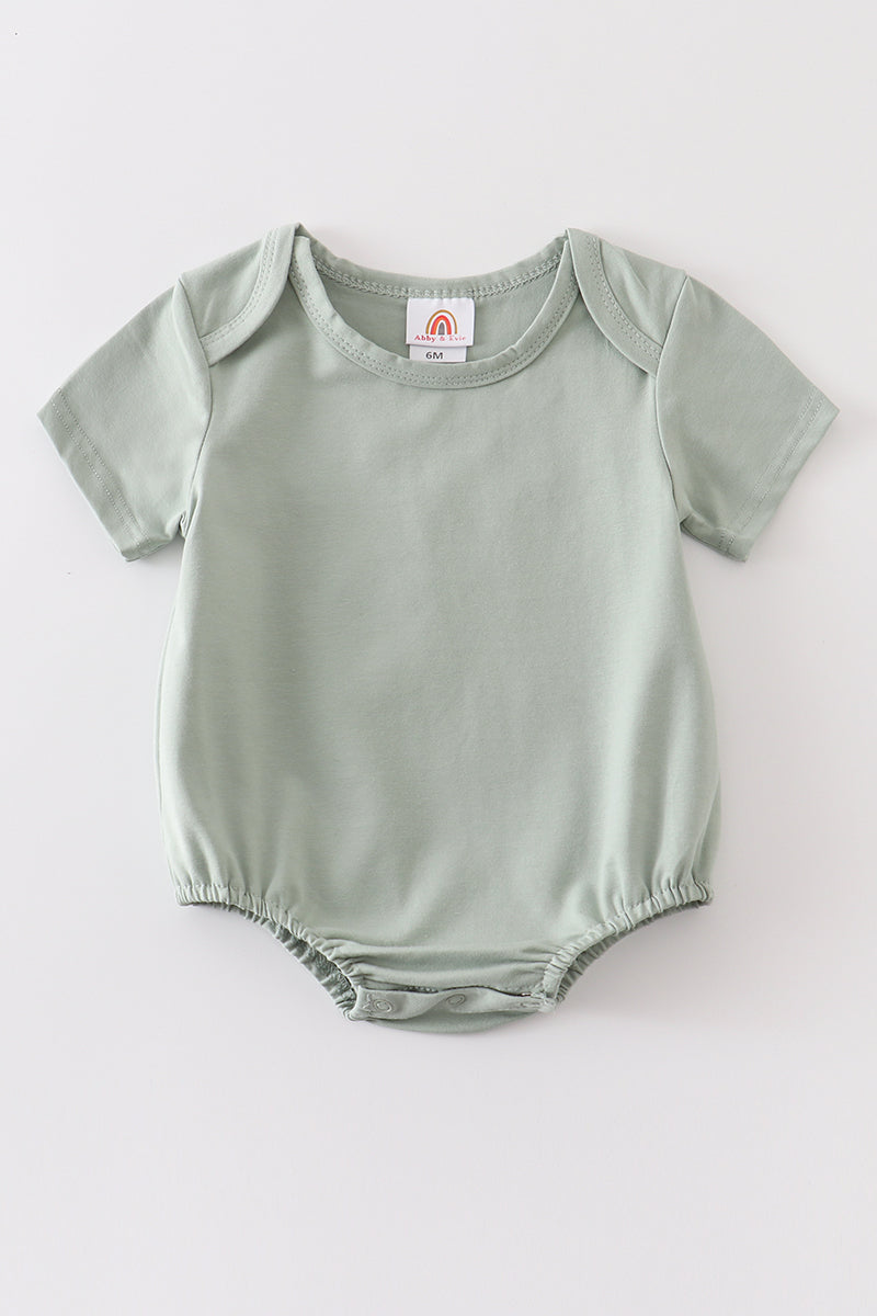 T-shirt basique vierge sauge Adulte Enfants et bébé bulle
