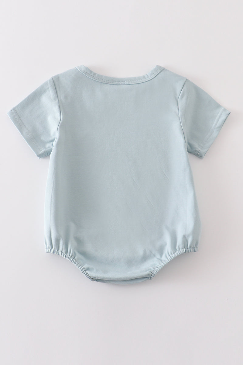T-shirt uni bleu basique Adultes Enfants et bébés