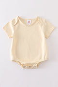 T-shirt uni beige basique adulte enfant et bébé bulle