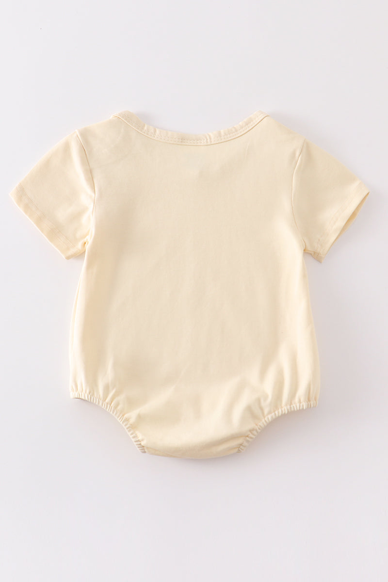 T-shirt uni beige basique adulte enfant et bébé bulle