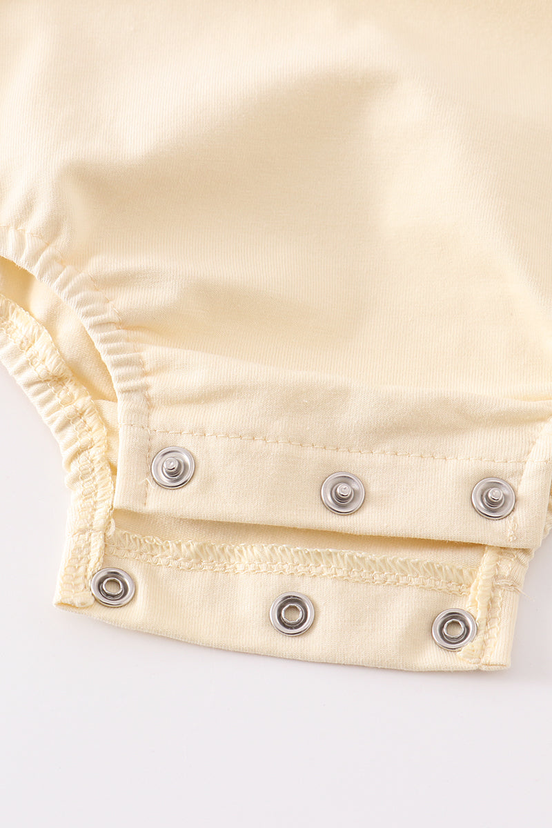 T-shirt uni beige basique adulte enfant et bébé bulle