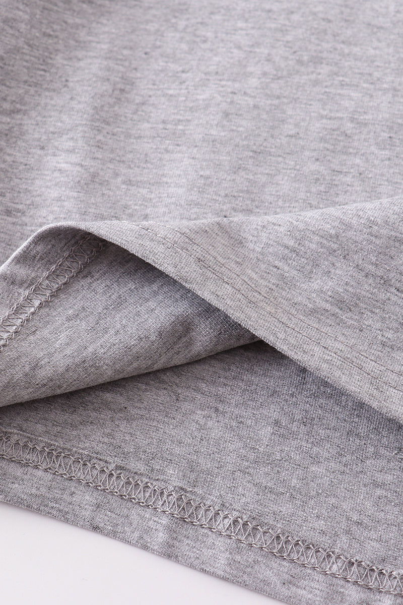 Débardeur basique uni gris chiné pour enfants, adolescents et adultes
