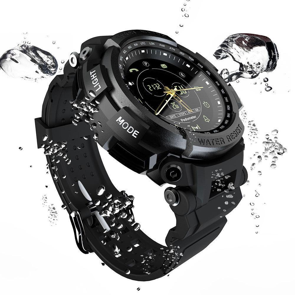 Montre connectée de sport moderne professionnelle étanche 5ATM avec rappel d'appel Bluetooth et affichage numérique pour systèmes iOS et Android