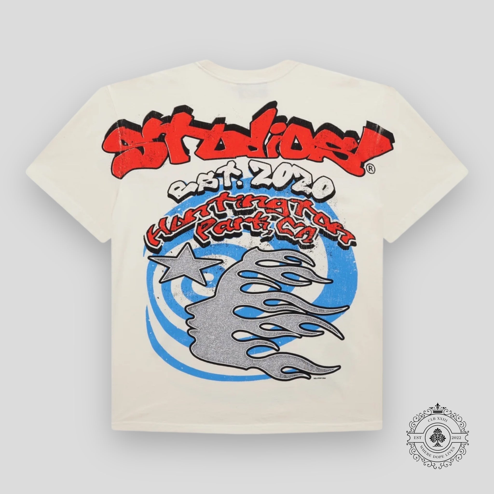 T-shirt Hellstar Studios Screaming Kid blanc