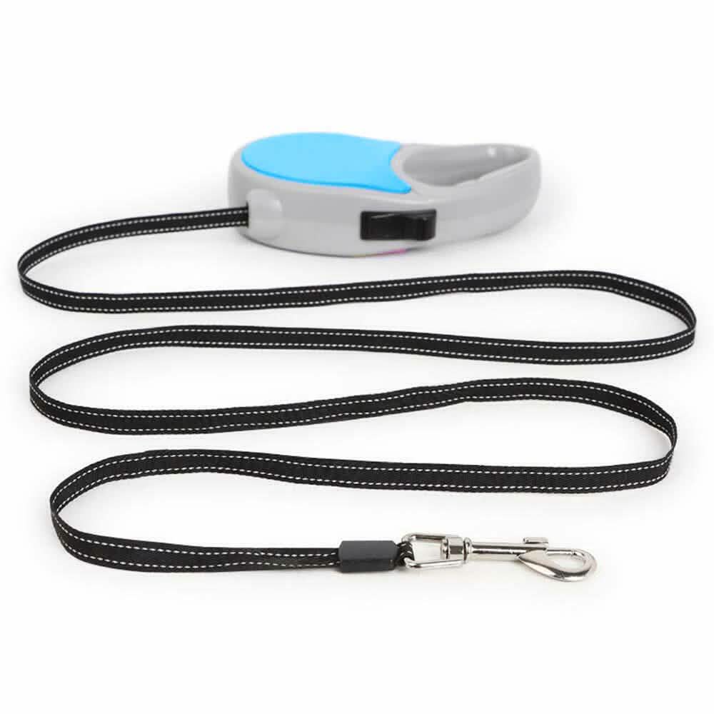 Laisse rétractable automatique pour chien ou chat de 4,8 m