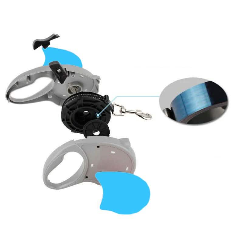 Laisse rétractable automatique pour chien ou chat de 4,8 m