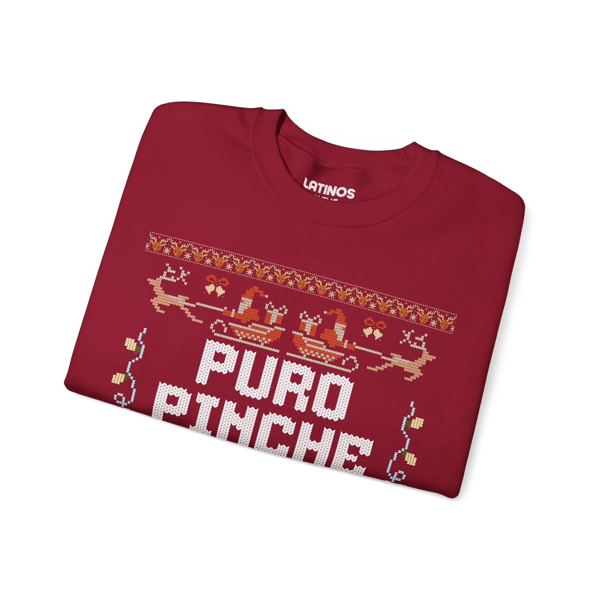 Pull de Noël Moche Latino Puro Pinche Pari Chingo | Bling Drôle | 3 Couleurs