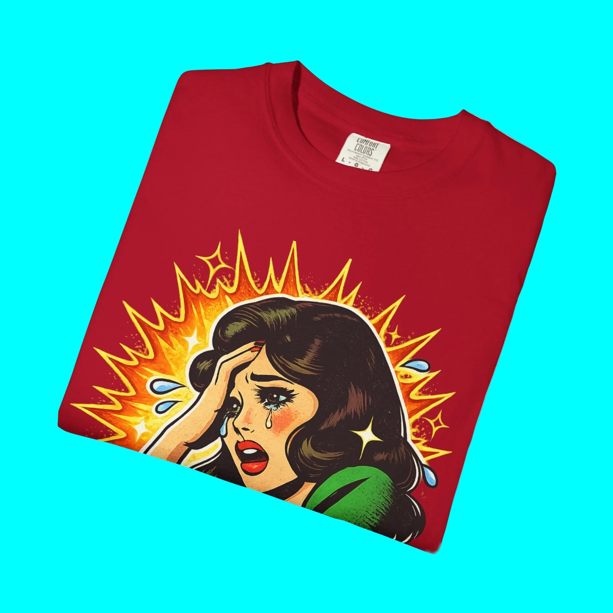 Telenovela Cries in Spanish T-shirt | Dramatic Novela Latina Style | Dia de la Madre | Heavyweight Cotton