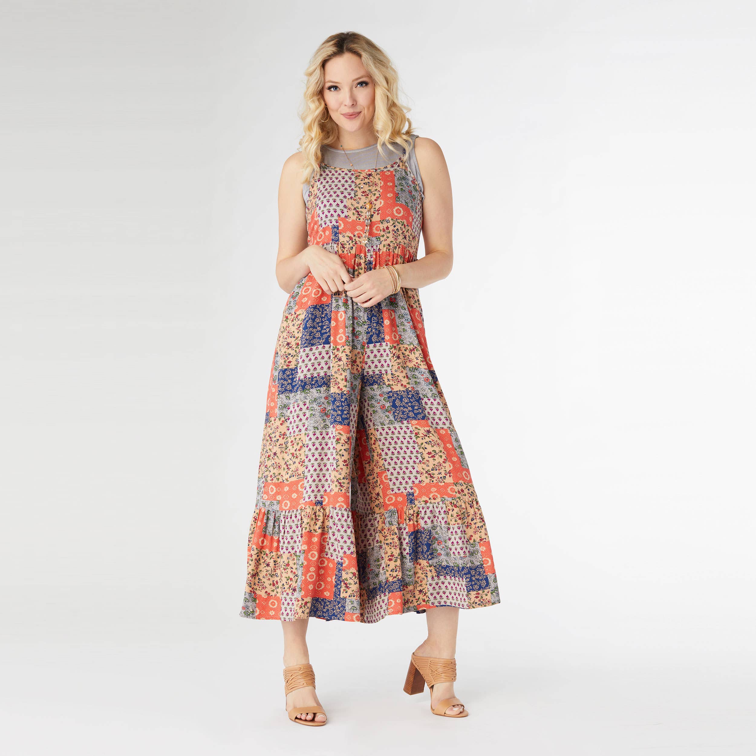 Combinaison patchwork Serenity avec poches latérales