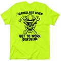 Mérité Pas Donné - T-shirt Jaune Fluorescent