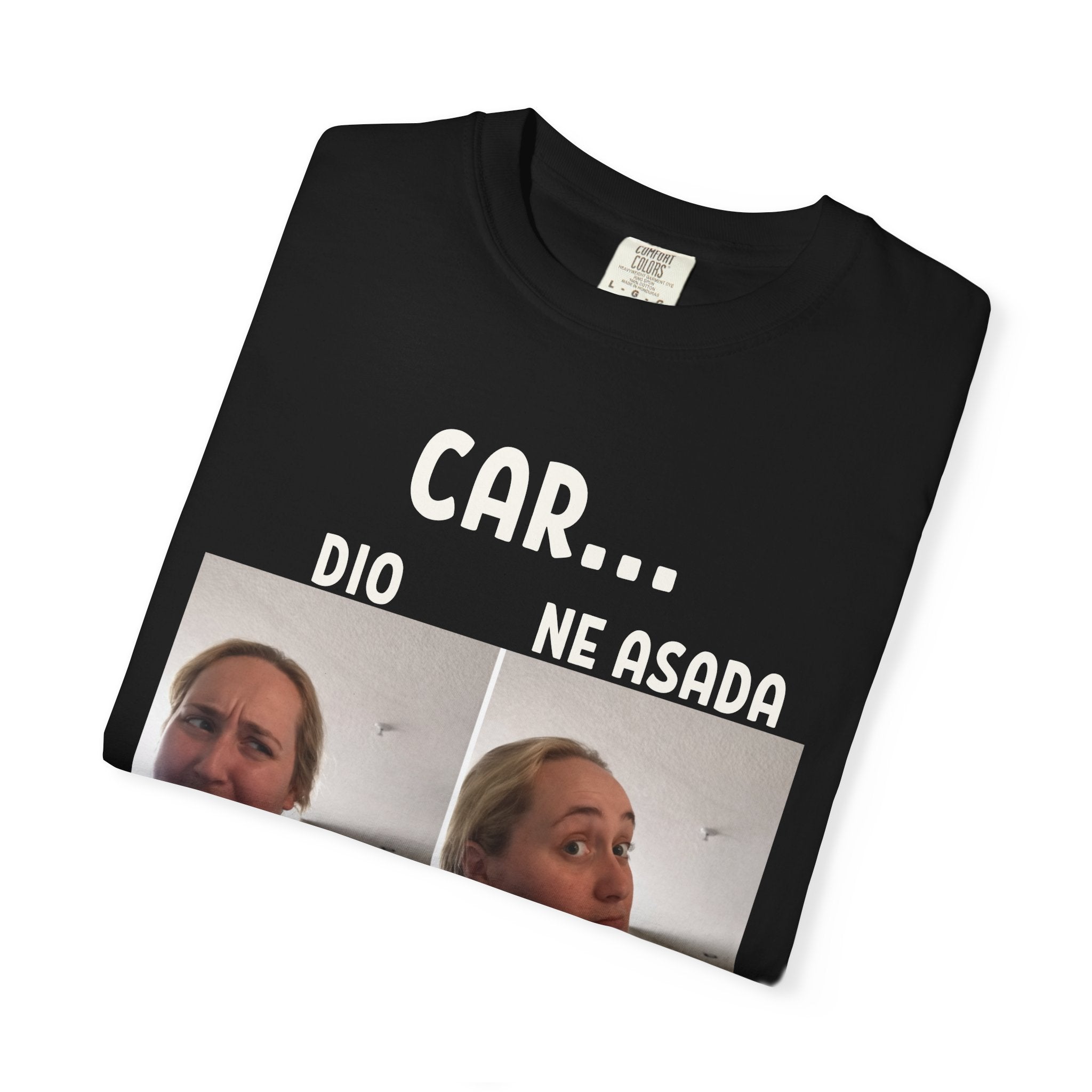 T-shirt Cardio vs Carne Asada | Mème à réaction contrastée en deux panneaux | T-shirts viraux latinos