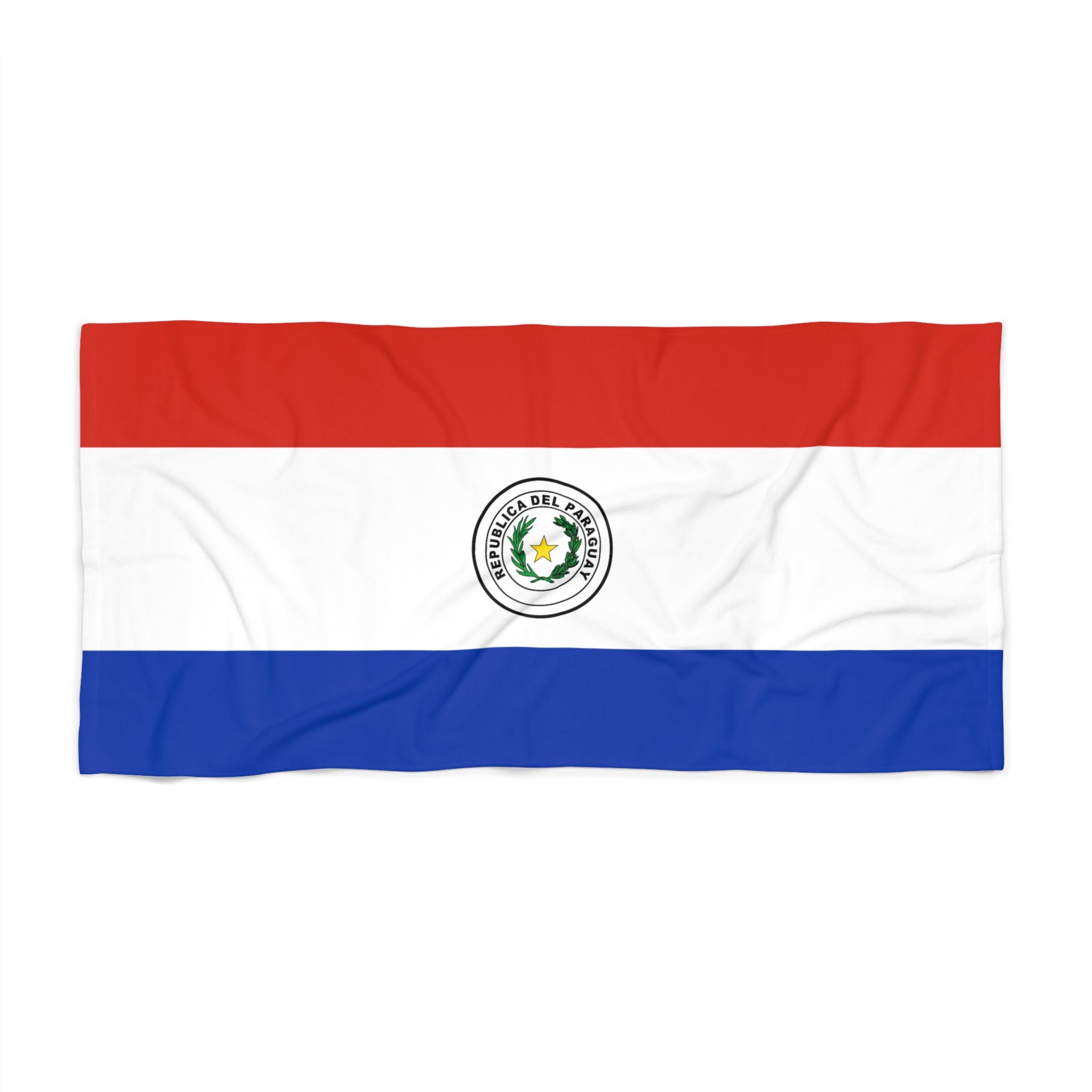 Drap de plage drapeau du Paraguay | Qualité et durabilité - 2 tailles | Fierté paraguayenne | Cadeau pour les Guaranis