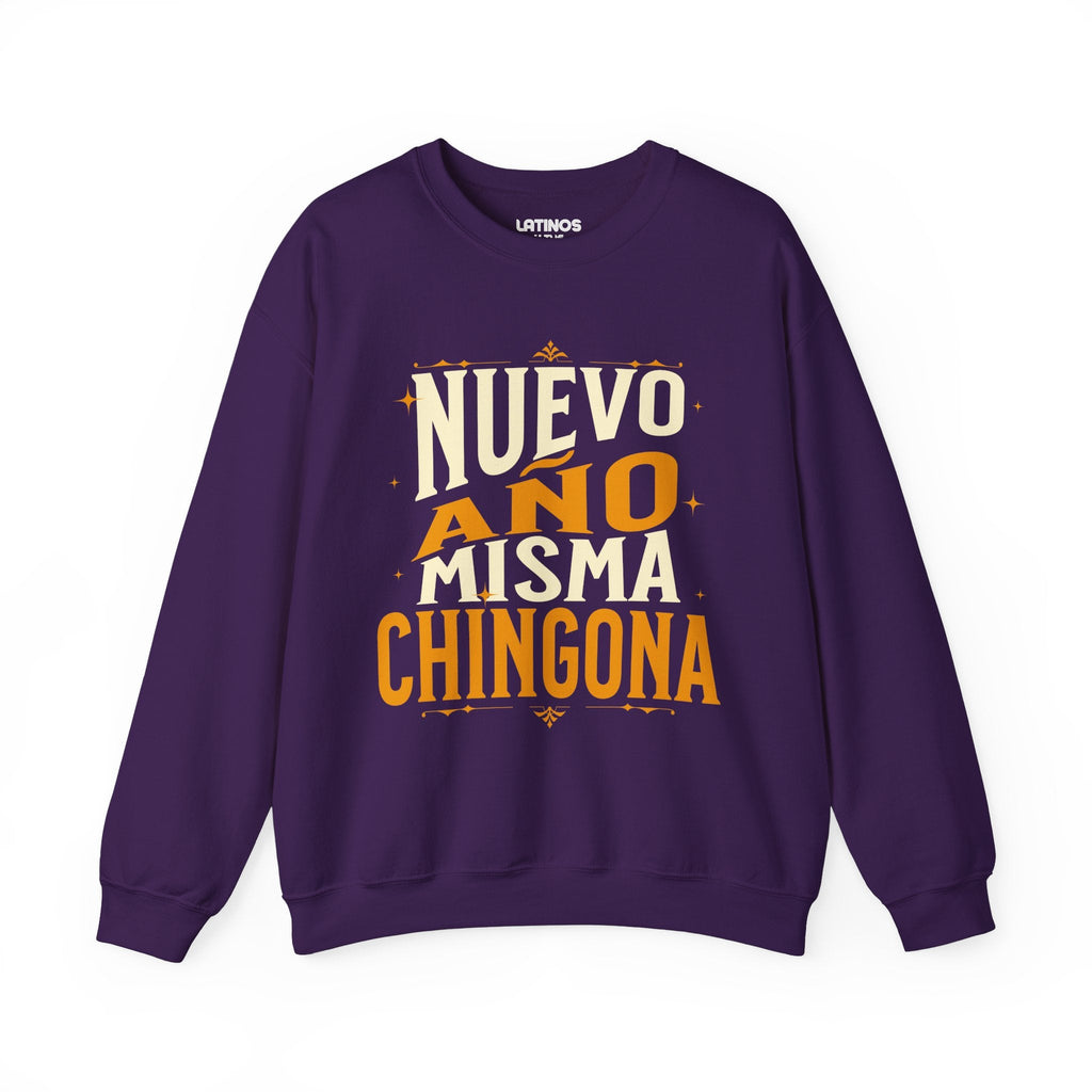Nouveau An Même Chingona Latino Joyeux Nouvel An 2027 Pull Col Rond | Drôle Nouveau An | 3 Couleurs