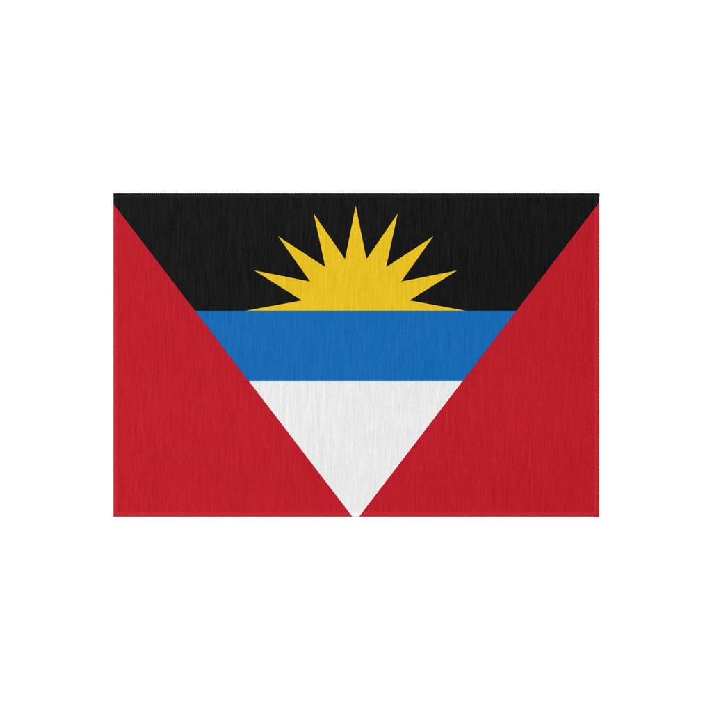 Paillasson antidérapant d'extérieur avec le drapeau d'Antigua-et-Barbuda | Saint John's | Antiguan Liberta | 24"x36"
