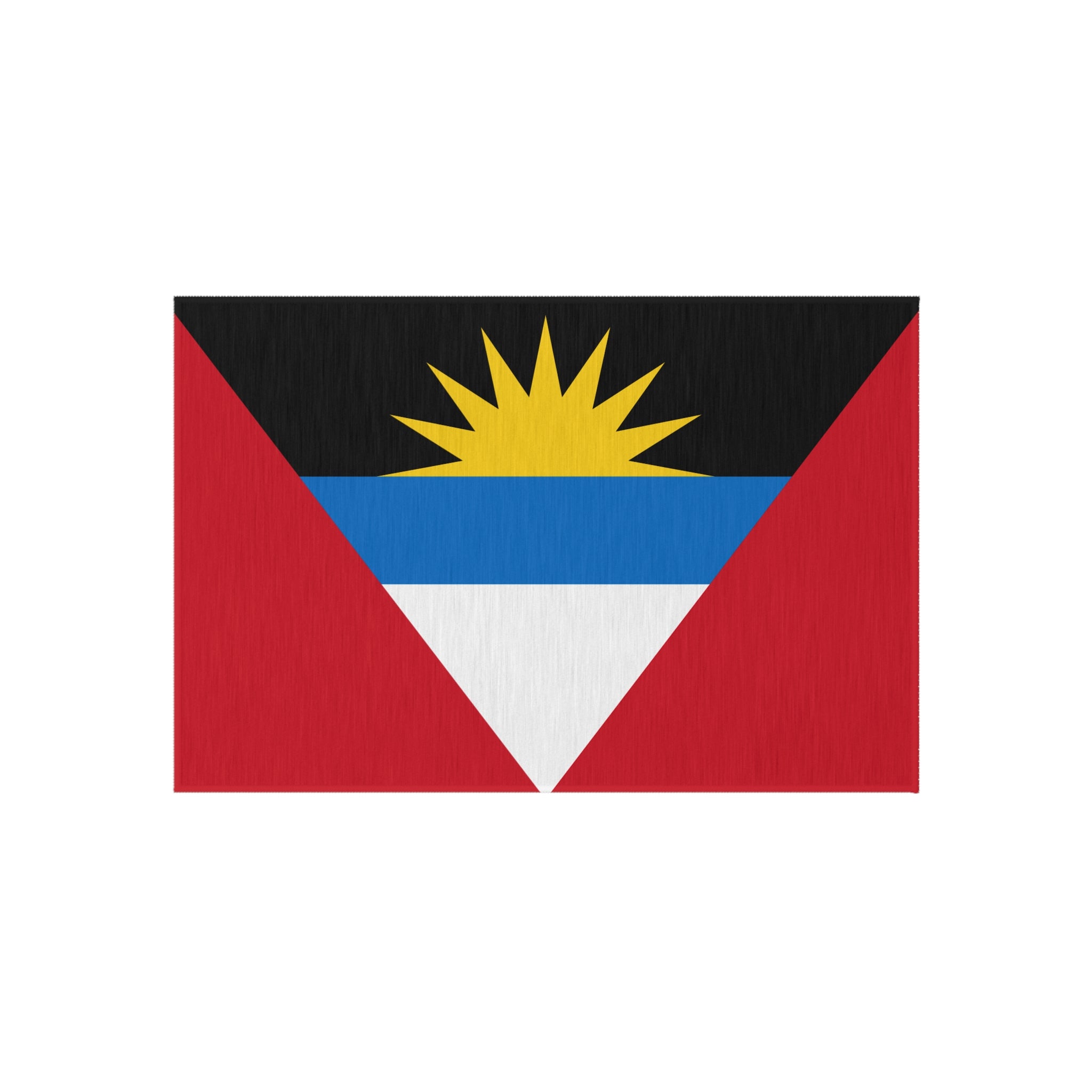 Paillasson antidérapant d'extérieur avec le drapeau d'Antigua-et-Barbuda | Saint John's | Antiguan Liberta | 24"x36"
