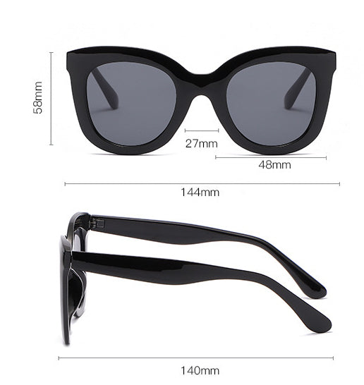 Lunettes de soleil à grandes montures – Lunettes tendance surdimensionnées pour femmes