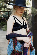 Bralette en velours écrasé