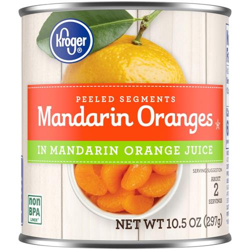 Kroger mandarines en conserve au jus 298 g