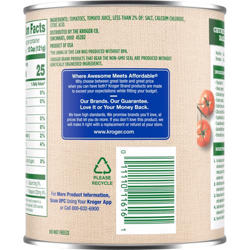 Tomates en dés Kroger 794 g
