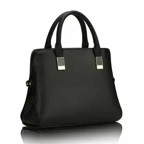 Sac à main en cuir PU de haute qualité de couleur unie pour femmes