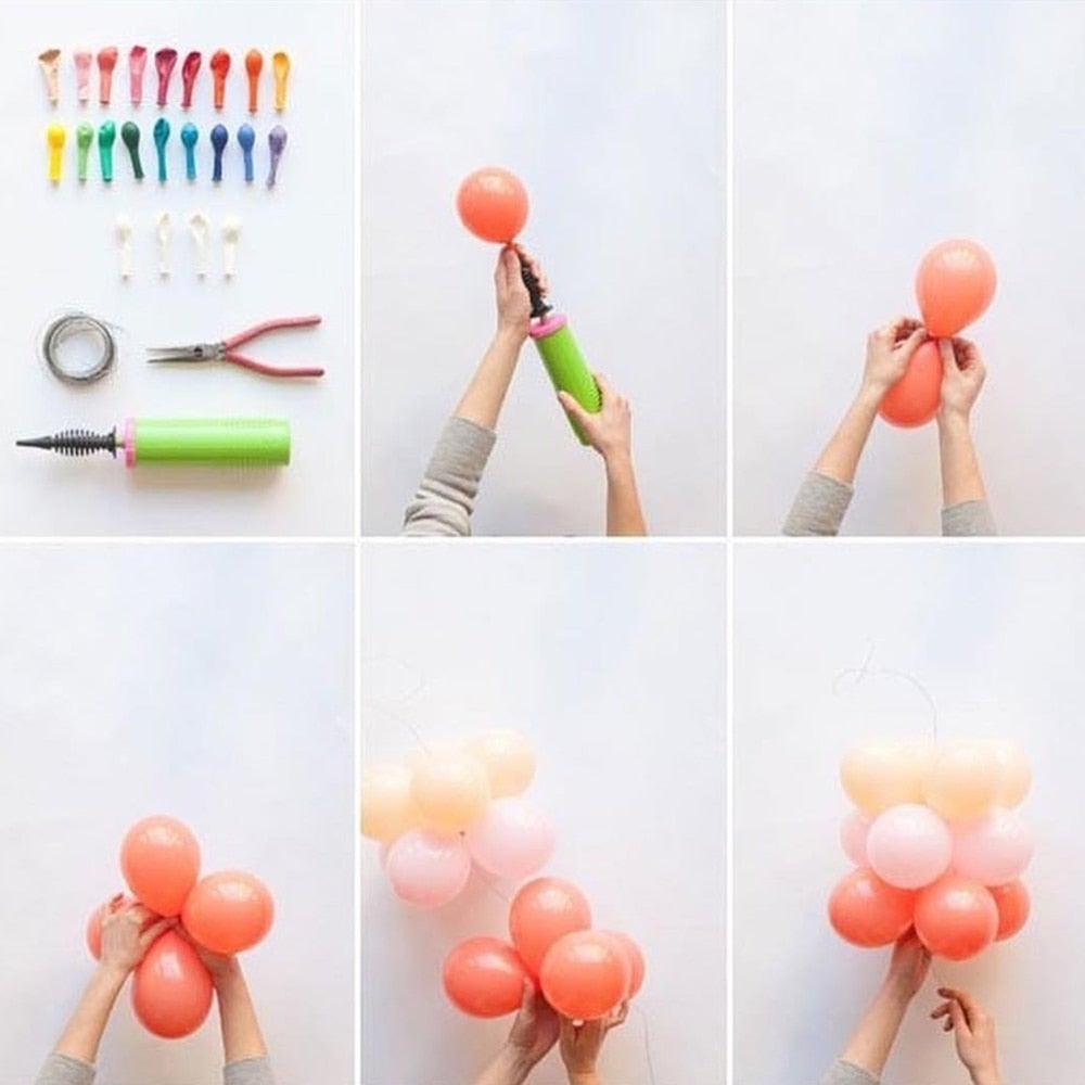 Kit de guirlande de ballons 177 pièces en latex mat, rose pastel et rouge rubis pour la Saint-Valentin, les mariages, la décoration de fêtes à la maison, les fêtes prénuptiales, les ballons rouges pour les anniversaires de filles.