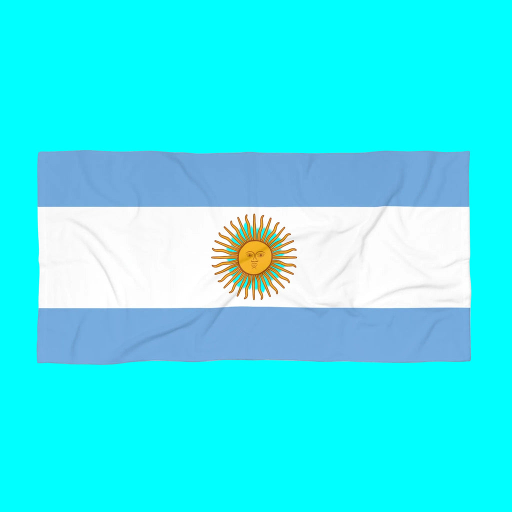 ARGENTINA Flag Beach Towel | Quality & Long Lasting - 2 Sizes | Argentinian Pride | Gift for Argentineans