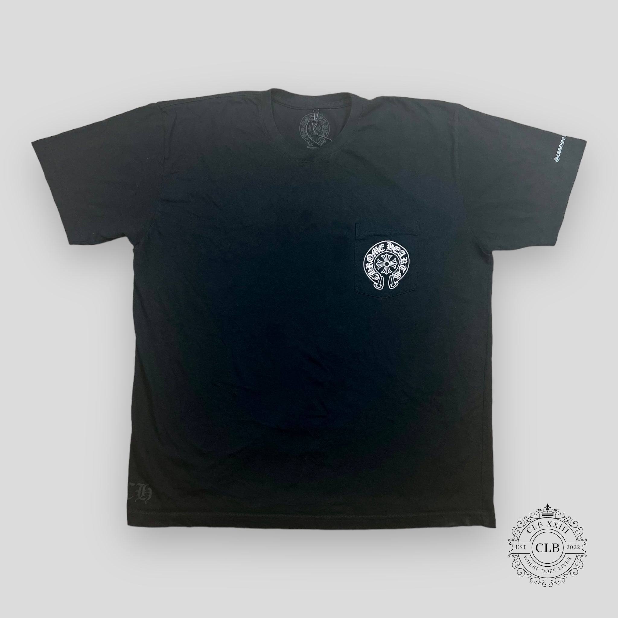 TEE-SHIRT CHROME HEARTS HORSESHOE LOGO - NOIR