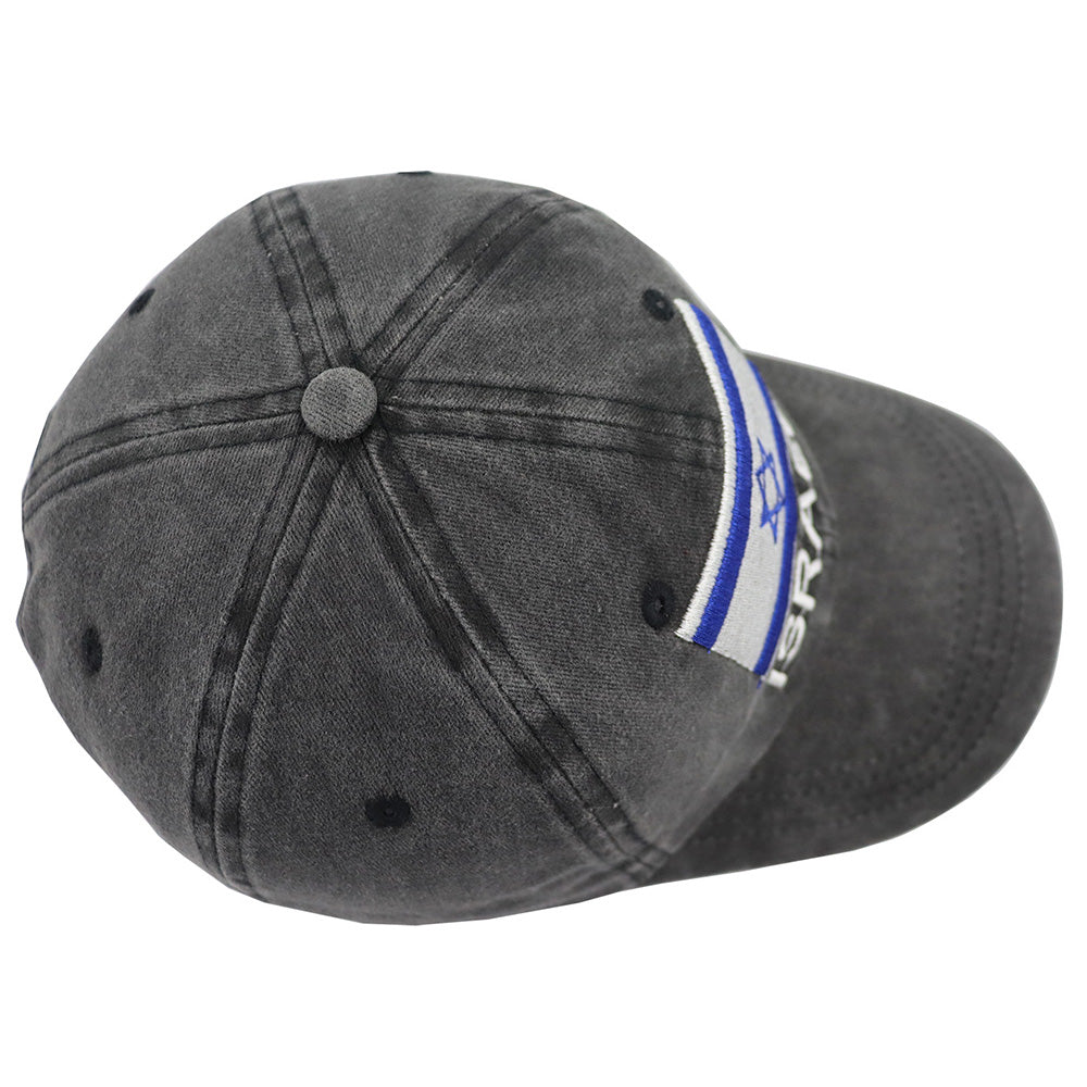 Casquette de baseball ajustable drapeau d'Israël