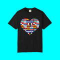 Hispanic / Latino Heritage Countries Heart T-shirt | Spanish Speaking Country Flags | Viral Latino Tees | Unisex