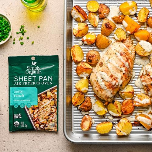 Assaisonnement pour plats en tôle Simply Organic, Ranch relevé, 28 g (lot de 12)