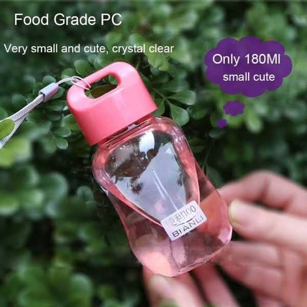Bouteille d'eau portable en plastique coloré de 180 ml