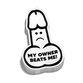 Autocollant de casque de chantier "Beats Me"