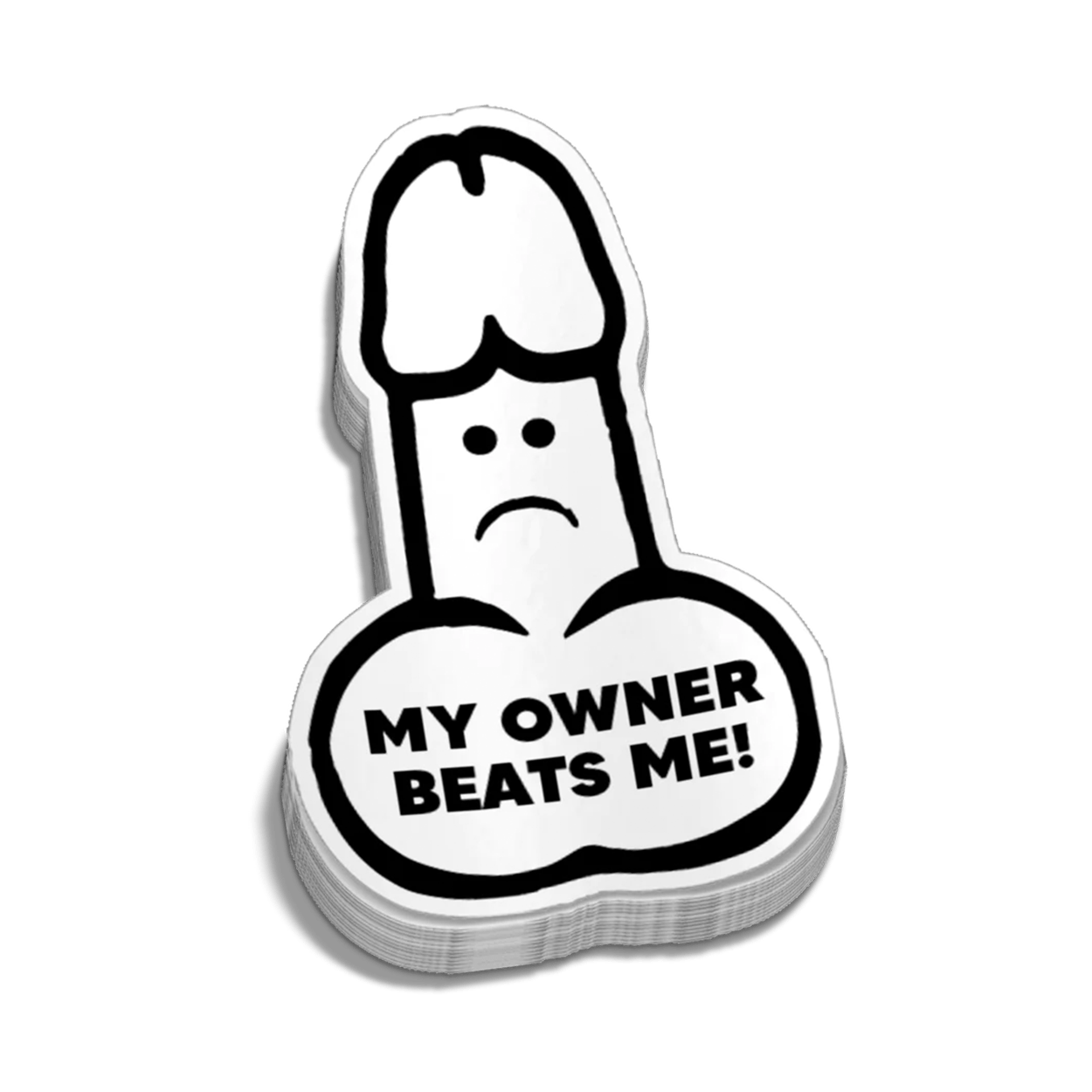 Autocollant de casque de chantier "Beats Me"